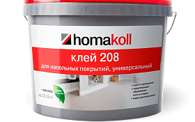 Клей Homakoll 208 (4 кг) универсальный для напольных покрытий из ПВХ и текстиля, морозостойкий
